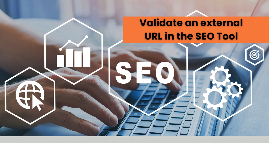 Validate an external URL in the SEO Tool 